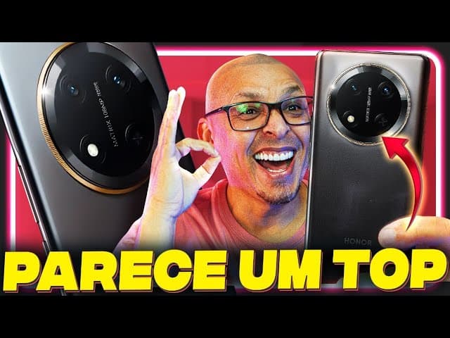 Youtube Video O smartphone lindo e com MUITA BATERIA!  HONOR MAGIC 7 LITE!