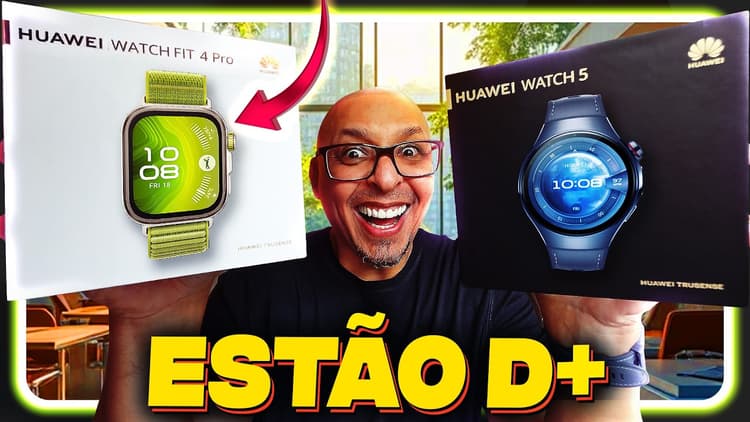 Youtube Video CUIDADO Apple e Samsung. Olha esses smartwatchs🫠 Huawei Watch 5 e Fit 4 Pro