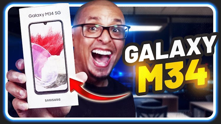 Youtube Video ÓTIMO PELO PREÇO! Unboxing SAMSUNG GALAXY M34 5G!